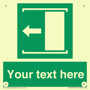 Custom Slide to Open Sign